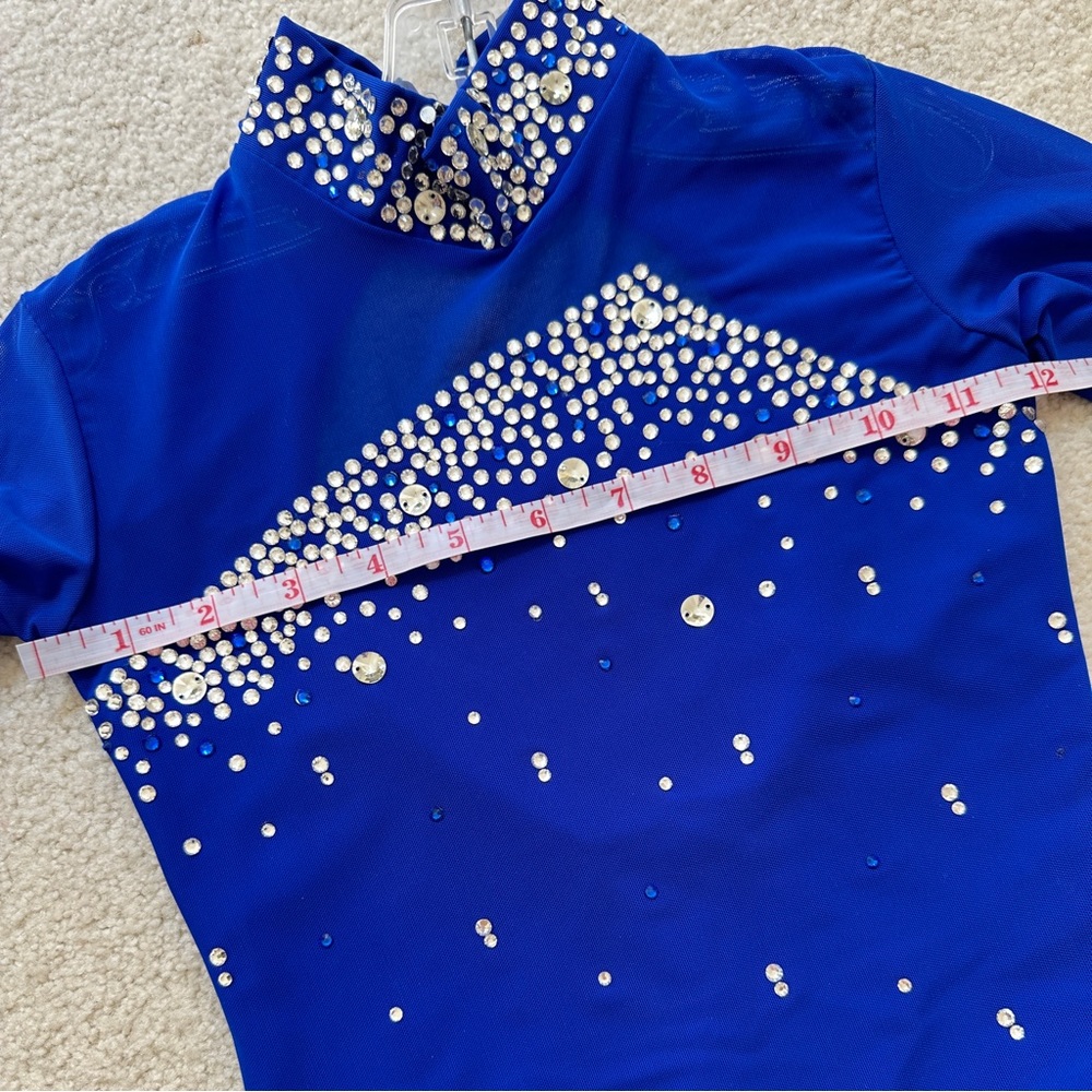 Used Figure Skating Dress Ice Skating Dress Girl Size 10 (5~8T) 120~130cm - Picture 3 of 6